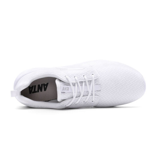 ANTA Men's Shoes 91645566-1 Men's Lightweight Running Shoes Fashionable Casual Versatile Running Shoes ANTA White/Light Gray 40