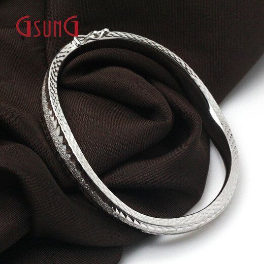 GsunGPT950 platinum bracelet for men and women, nail sand gypsophila, wavy platinum special-shaped bracelet, imperial concubine bracelet, can be customized, priced by the gram