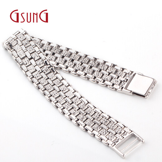 GsunG Pt950 platinum bracelet Italian craft white gold double-sided craft watch chain PSL029 needs to be customized Calculated based on the gold price of the day