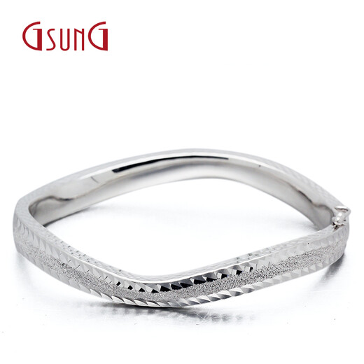 GsunGPT950 platinum bracelet for men and women, nail sand gypsophila, wavy platinum special-shaped bracelet, imperial concubine bracelet, can be customized, priced by the gram