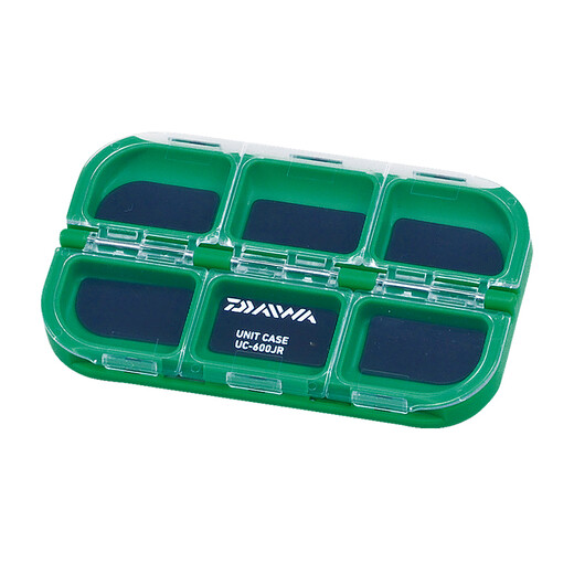 DAIWA Waterproof Storage Box UNIT CESE UC-R Small Item Box Fishing Hook Box Accessories Box Fishing Gear Fishhook Box UC-600DR Magnetic Sheet Deep Bottom Orange