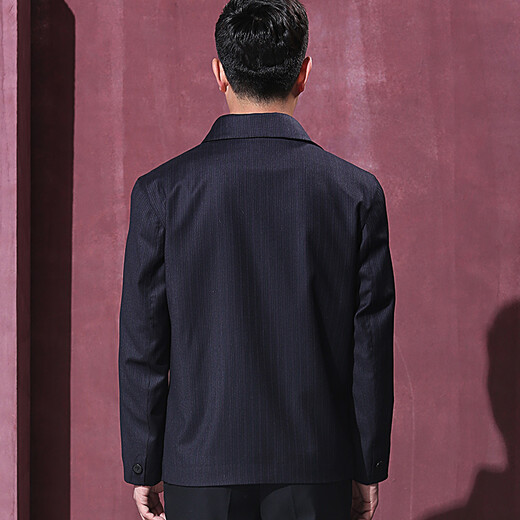 Hongdu Jacket Men's Wool Jacket Thin Lapel Middle-aged and Old Men's Autumn JN5383-1 M 170/88M