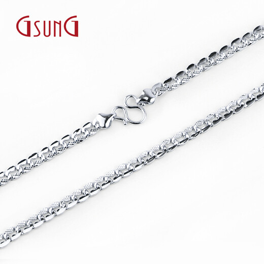 GsunGPT950 platinum necklace for men and women, fully solid, single-sided carving, personalized fashion, thick platinum necklace, can be customized, exclusive customization deposit deposit
