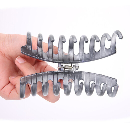 Zhaoxuan Japanese and Korean headwear, Korean style simple hairpin, large grabber, resistant to falling, bathing hair grabber, hair claw hairpin headwear J078 light brown