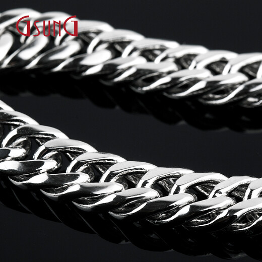 GsunG pt950 platinum hand ornaments flat riding whip for men and women, solid texture platinum bracelet, need to be customized, please contact customer service to confirm the gold weight price