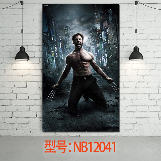 Jumengwu X-Men Wolverine Logan Wallpaper Wallpaper Pintura de pared Decoración Cóster Creative Creative Creative Internet Cafe Boys Door Poster NB12041 50*30cm