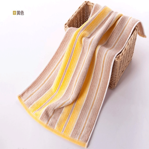 
KINGSHORE 29.9 Gold home textile Class A standard for enlargement and thickening student face wash towel color stripes soft 3 packs Three random GA1047A 80g