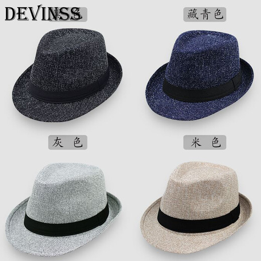 DEVINSS Top Hat Unisex Hat Autumn and Winter Warm Woolen Hat Fashionable and Stylish Small Top Hat Black