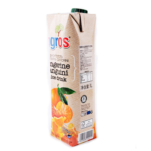 Agros imported from Greece fruit juice drink family pack blood orange juice 1L
