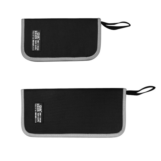 JERXUN tool bag, small folder, multifunctional repair bag, small waist bag, thickened electrician bag, waterproof Oxford canvas bag, 8-hole portable small folder