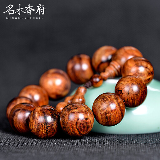名木香府海黄老料黄花梨手串海南黄花梨佛珠手串20mm男款木质手链天然木饰 20mm12颗主图款