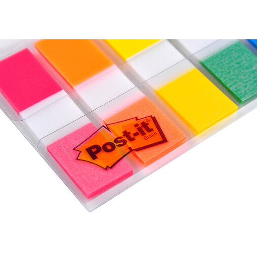 3M two-color label paper sticky stickers sticky sticky stickers index stickers indicator labels can be pasted repeatedly Sticky stickers 683-5CF extraction type 5 colors 100 pieces/pack