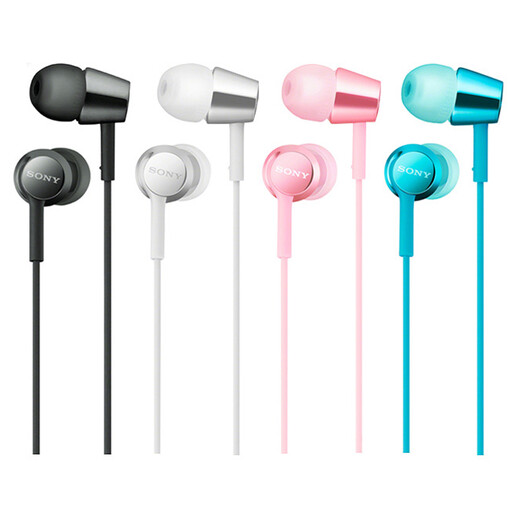 Sony (SONY) MDR-EX155AP in-ear wired mobile phone call karaoke music bass headset for Android white