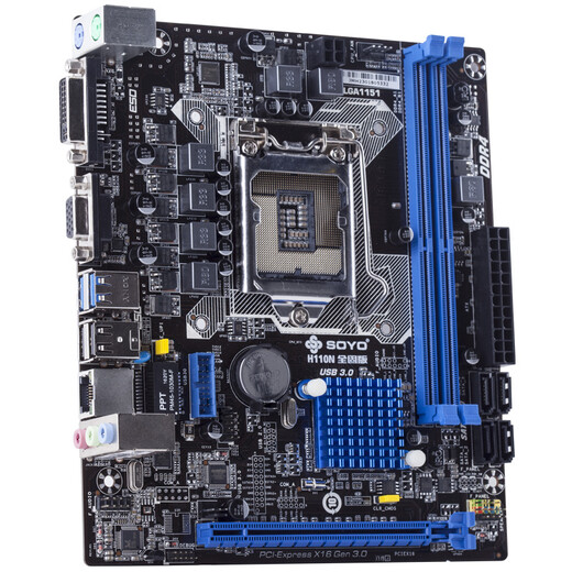 梅捷（SOYO）SY-H110N 全固版 主板( Intel H110/LGA 1151）