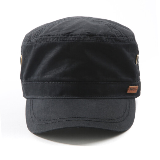 Siggi hat men's spring and summer flat hat outdoor men's baseball cap sun hat baseball cap black 58CM