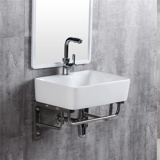 
Infan bathroom small hanging basin, small size mini wall hanging wash basin, wash basin, wash basin, bathroom wall hanging basin, G CP hanging basin, 4837 leucorrhea bracket + basin faucet