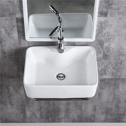 
Infan bathroom small hanging basin, small size mini wall hanging wash basin, wash basin, wash basin, bathroom wall hanging basin, G CP hanging basin, 4837 leucorrhea bracket + basin faucet