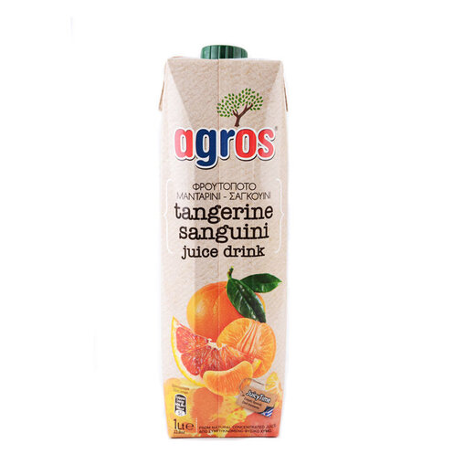 Agros imported from Greece fruit juice drink family pack blood orange juice 1L