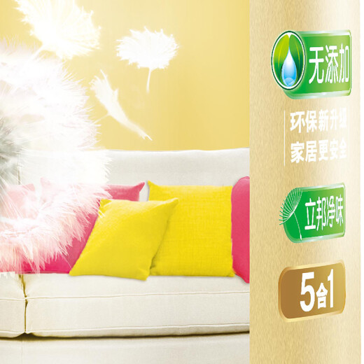 Nippon Paint Gold Purifying Five-in-One Additive-Free Paint Interior Wall Latex Paint Wall Paint Set 15L