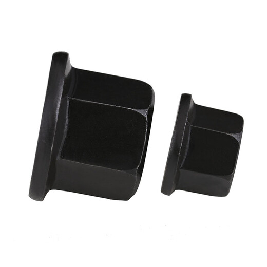 Flange nut with pad, hexagonal flange surface, high nut pressure plate, blackened hardening, heightening and thickening mold screw cap M20 1 piece
