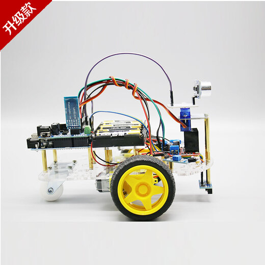创乐博 arduino智能小车 循迹 避障 遥控蓝牙机器人套件 图形化编程uno R3 套餐C：红外遥控 含意大利UNO板