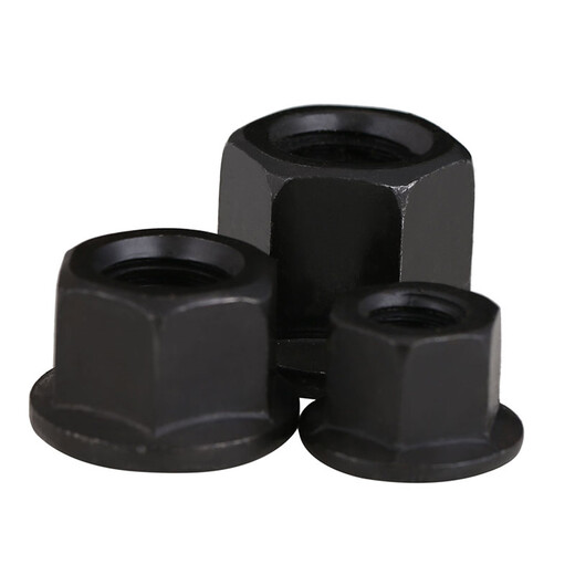 Flange nut with pad, hexagonal flange surface, high nut pressure plate, blackened hardening, heightening and thickening mold screw cap M20 1 piece