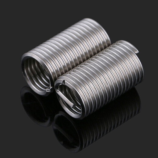 304 stainless steel thread braces thread protective sleeve screw sleeve wire sleeve spring repair steel sleeve fine thread screw sleeve 3*0.5*1.5D metric (50 pieces)
