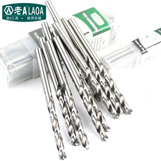 LAOA (LAOA) twist drill bit stainless steel drill bit M2 high-speed steel fully ground twist drill multi-Specifications3.4-8.9MM 3.5mm (10 pieces)