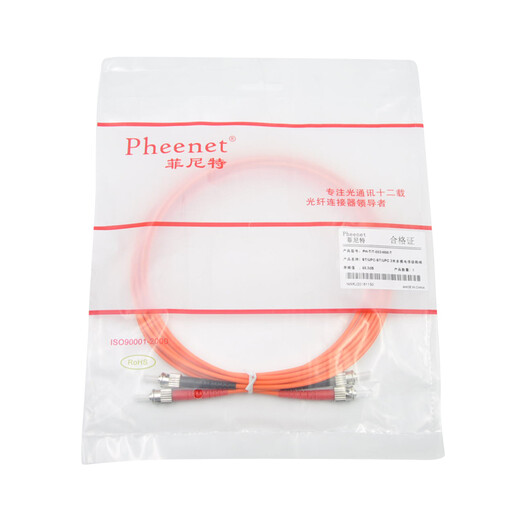 PHEENET FIBERSCHAFTS JUMPER Multimode Gigabit Dual Core LC-SC-FC-ST-Transceiver Pigtail 1/2/3/5 Meter Telekommunikations-Optikkabel ST-St-St-St-10 Meter