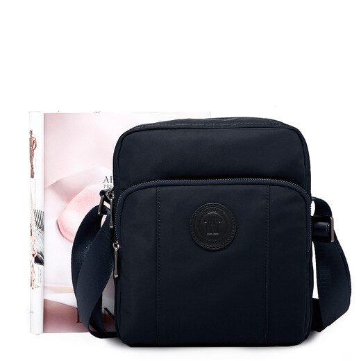 Wanlima Wanlima casual travel shoulder bag men's one-shoulder crossbody bag fashionable canvas men's bag 1120212073472 blue