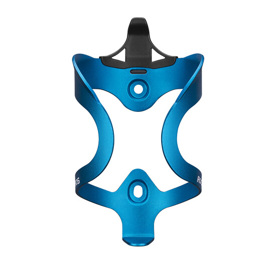 ROCKBROS One-piece aluminum alloy water bottle cage, bicycle water bottle cage, mountain bike water cup holder, riding equipment accessories, telescopic style - blue