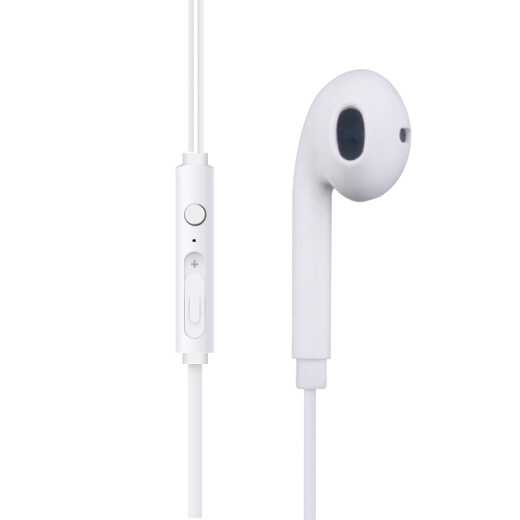 Newmine NM-LK06 wired mobile phone headphones music headphones half-in-ear wire control 3.5mm interface computer laptop mobile phone suitable for volume adjustment enhanced version white