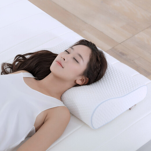 8H three-curve zero-pressure cervical pillow slow rebound space memory foam pillow adult model H1 white single pack