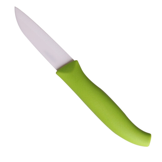 MYCERA ceramic knife 3-inch fruit cutting knife mini portable fruit knife peeler food knife (green) EZ3F