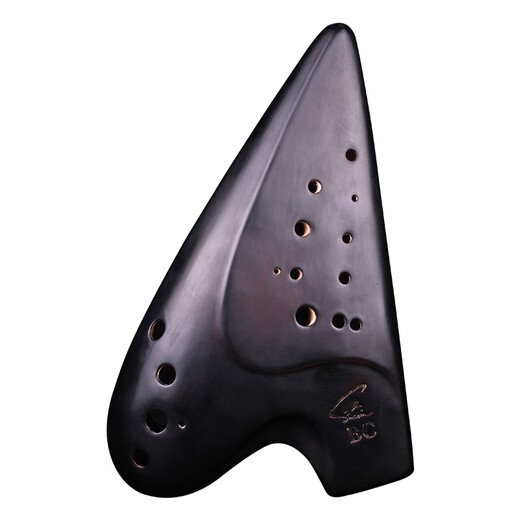 风雅陶笛（FENG YA OCARINA） 熏烧复管/双管演奏型中音C调 AC陶笛 复管AC熏烧
