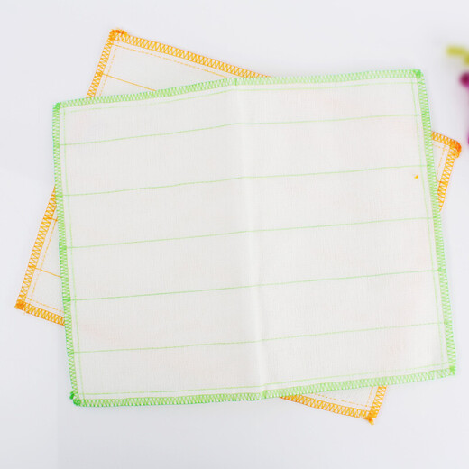 MIAOJIE rag cleaning cloth 8-layer cotton soft rag dishwashing cloth extra large 38CM*30CM 2 pieces*3 pack