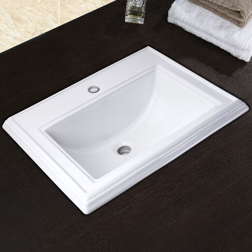 Kohler (KOHLER) basin basin ceramic above counter basin basin wash basin K-2241T-1-0 Meima single hole trimmed above counter basin