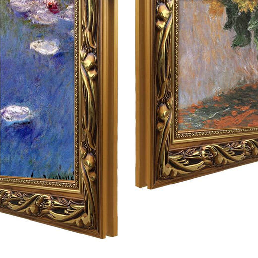 
Linger Impression Monet Landscape Decoration Painting Living Room Dining European Modern Simple European Entrance Aisle Corridor Hanging Paintings Mural Water Lily Vertical G671 Water Lily 2 Frame 80X120 cm