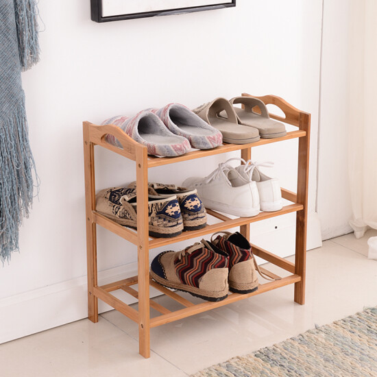 Midas Shoe Rack Bamboo Three Layer Simple Shoe Rack Small Apartment Foyer Simple Combination Storage Shoe