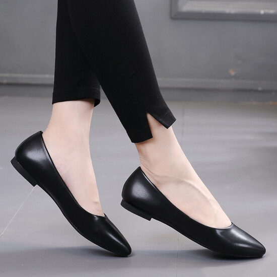 all black flat shoes