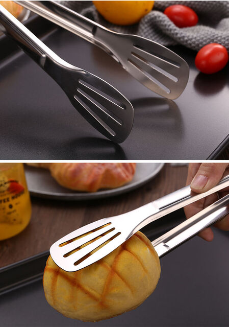 食品夹不锈钢面包夹牛排夹烘焙工具烧烤夹火钳夹子夹面包夹子烧饼 9