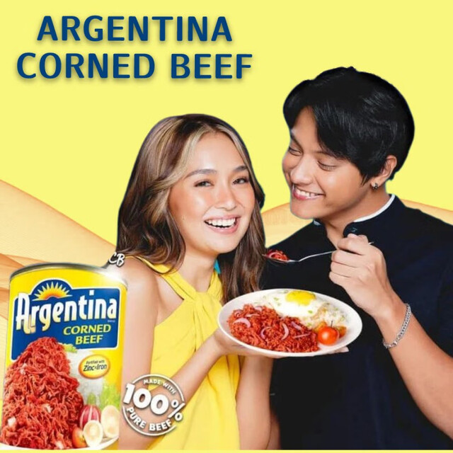 Philippine specialty Argentina pure food canned corned beef and pork Argentina Corned Beefx5cans875g