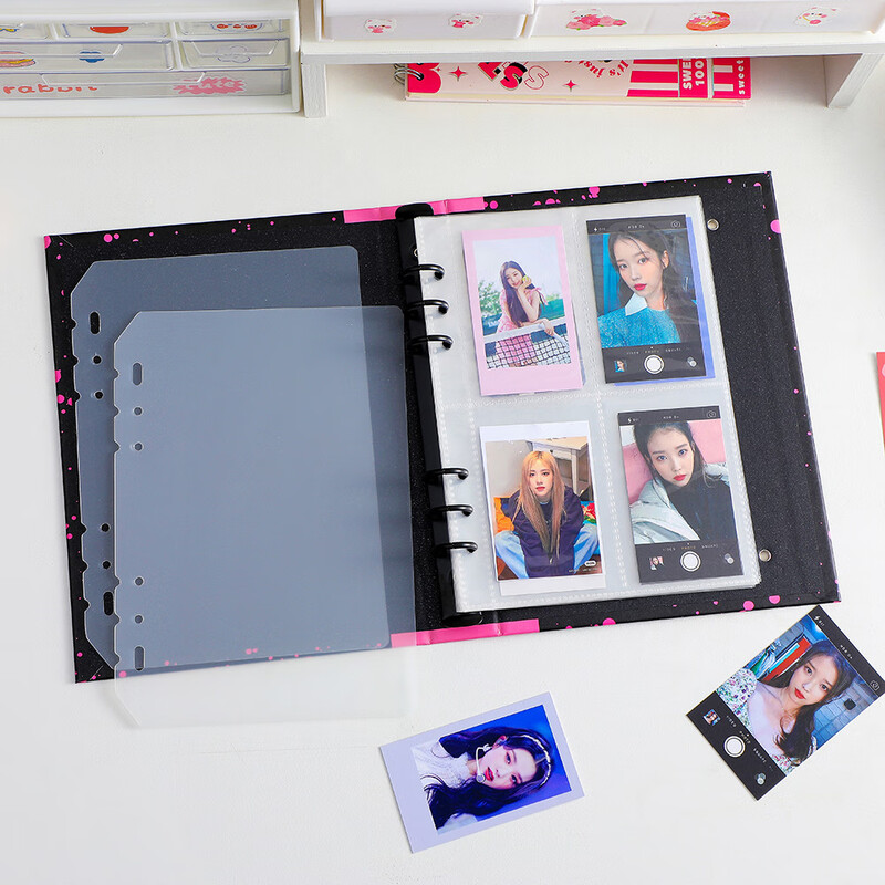 a5镭射6孔相册内页3寸5寸7寸活页替芯卡册透明内页配件a53寸4格内页10
