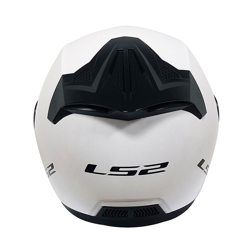 LS2 new motorcycle helmet quarter helmet electric moped four seasons large tail large size men and women half helmet OF608 flash white 2XL (recommended 59-60CM)