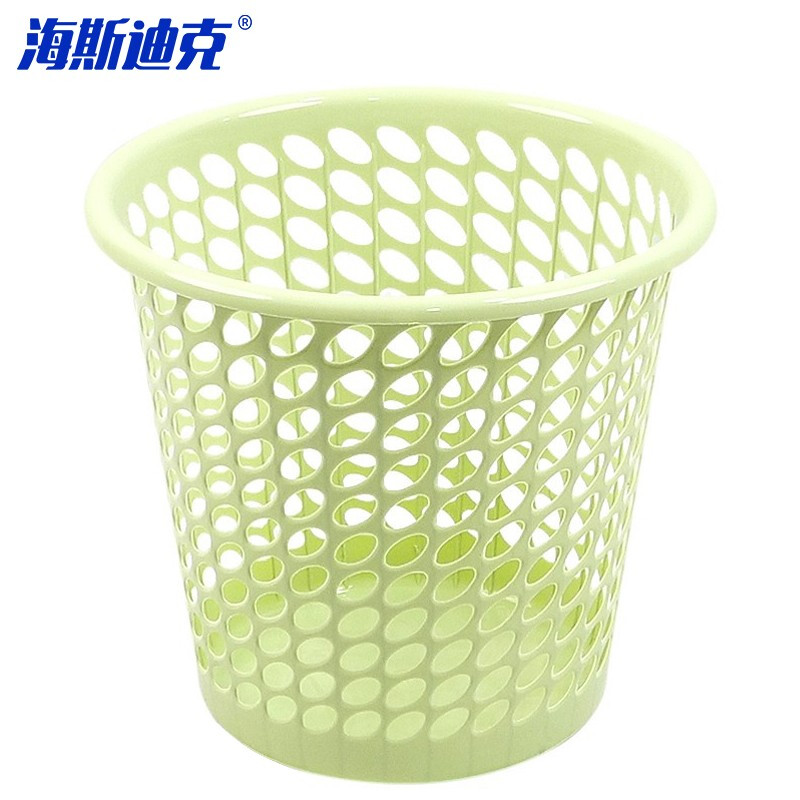 Hasdick commercial trash can in random colors (1 piece) simple and fashionable paper basket hollow trash can kitchen bathroom plastic trash can HKL-6