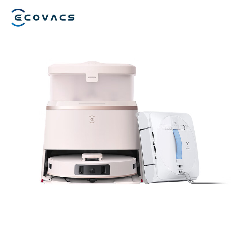 Ecovacs Value Set (Sweeping Robot T30 PRO Snow Mountain Red Salt Water Tank Version + Window Cleaning Robot W1S)