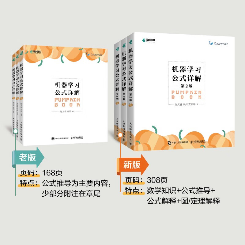 Detailed Explanation of Machine Learning Formulas 2nd Edition Zhou Zhihua’s Watermelon Book <Machine Learning> Companion Book Pumpkin Book is now available! Understand the underlying mathematical logic of artificial intelligence ChatGpt! deepseek machine learning (produced by Asynchronous Books)