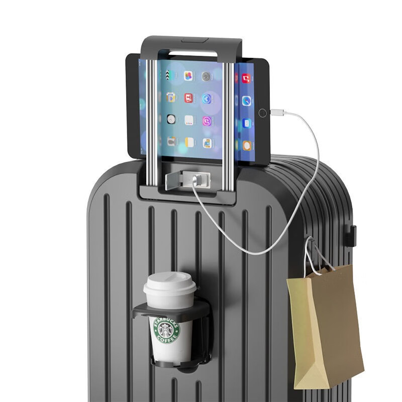 Zhen Zhimeng multifunctional suitcase universal wheel men's and women's trolley case student password box large capacity suitcase zipper suitcase rock gray upgraded multi-function 24-inch mid-way suitcase