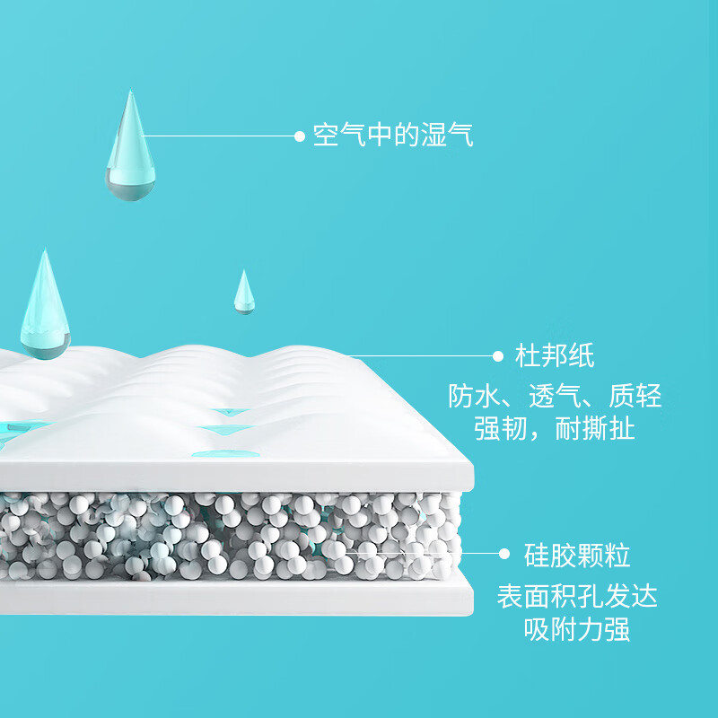 MISFIT silica gel food desiccant 5g*100 pack wardrobe drying bag moisture-absorbent and moisture-proof beads dehumidification bag