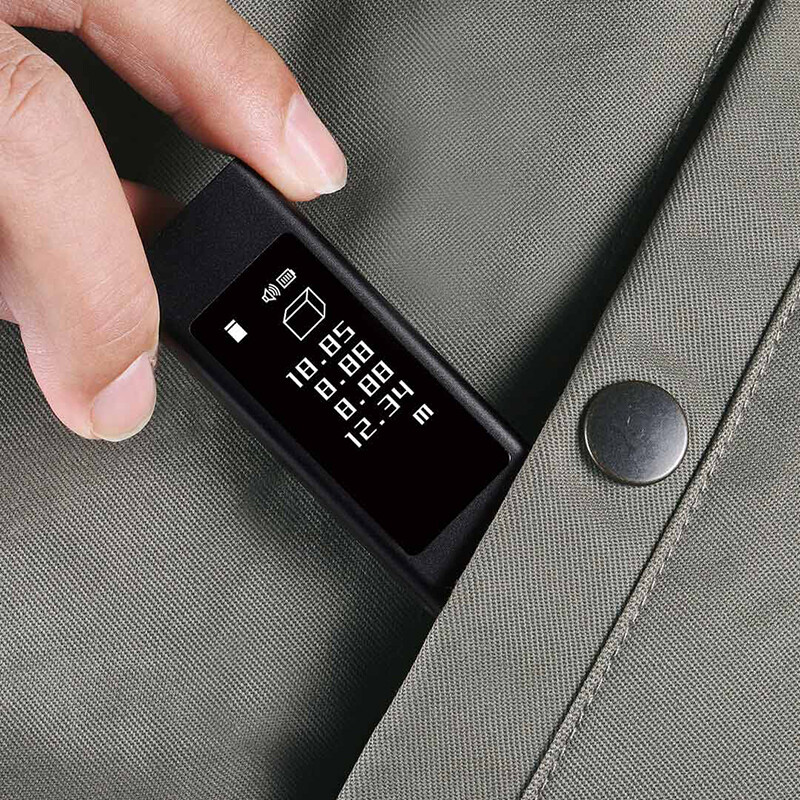 Duke LS5 laser range finder infrared range measuring instrument high-precision electronic ruler room measuring instrument handheld home charging model black LS-5 (40 meters)